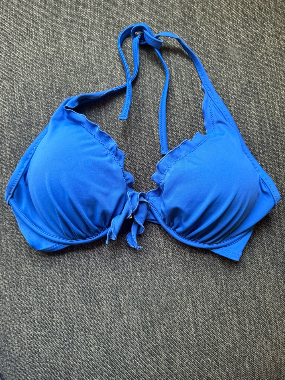 Victoria's Secret Electric Blue Halter Bikini Top